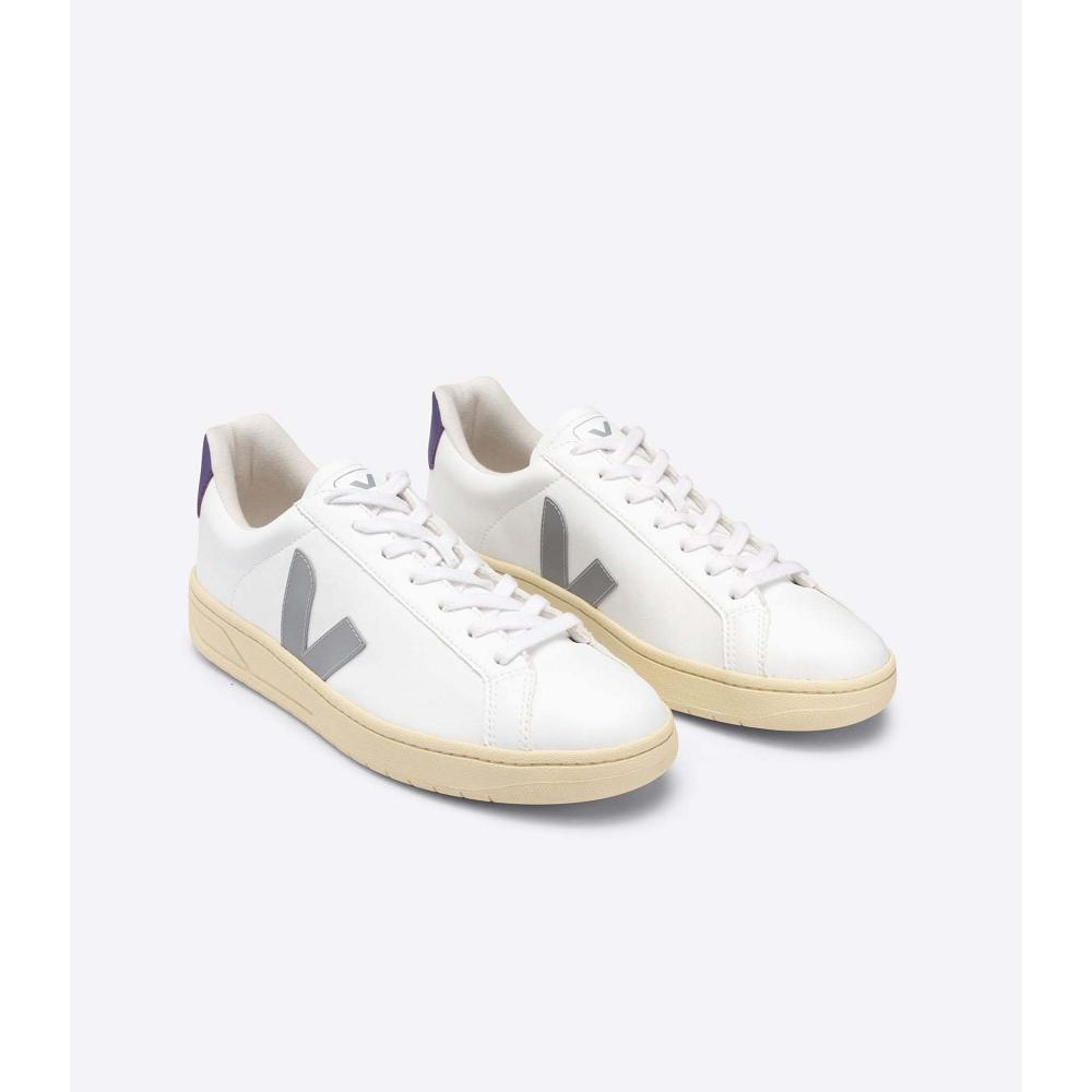 Women's Veja URCA CWL OXFORD-GREY Sneakers White/Purple | ZA 633RVD